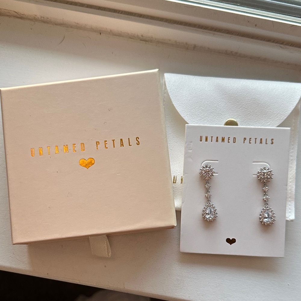 Silver Wedding Earrings